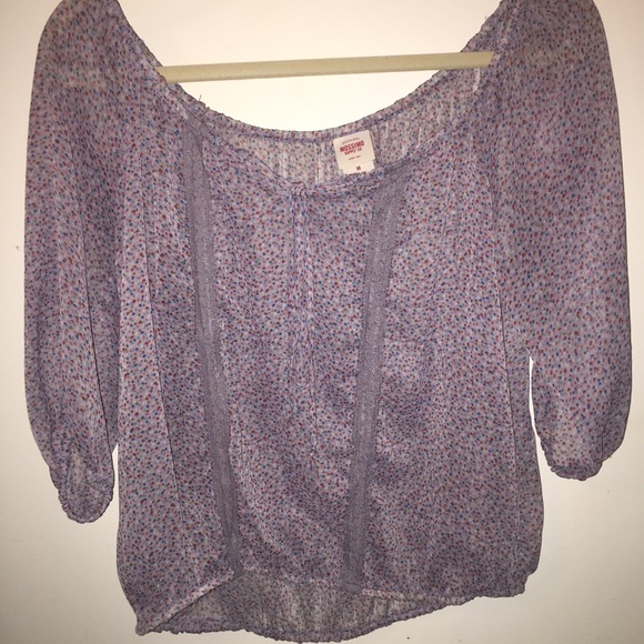 Peasant style blouse