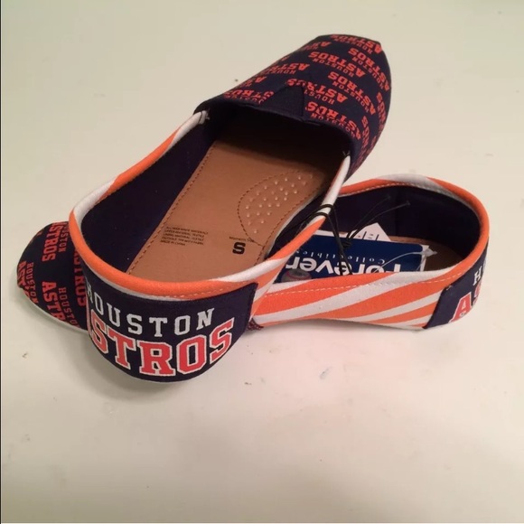 Houston Astros Striped Women's Canvas shoes.