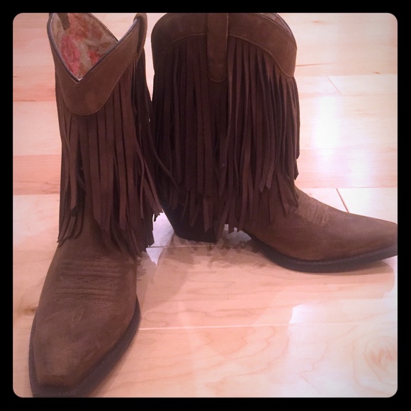 Ariat Fringed cowboy boots