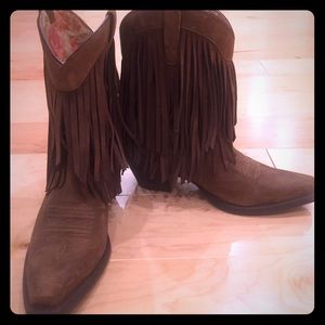 Ariat Fringed cowboy boots