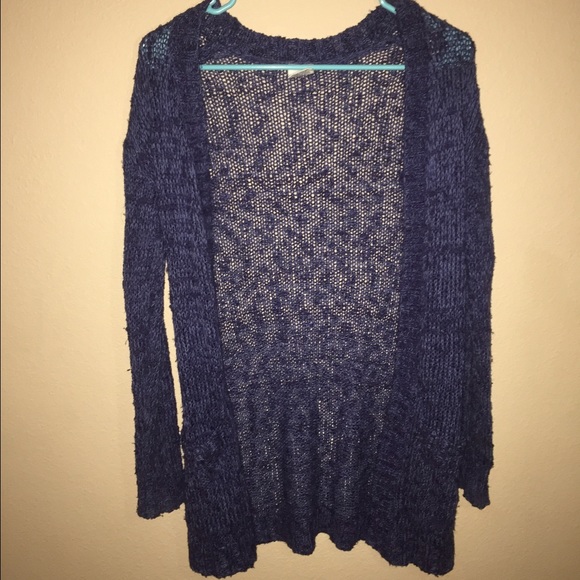 Blue knit sweater