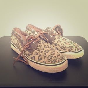 Cheetah Print Sperrys