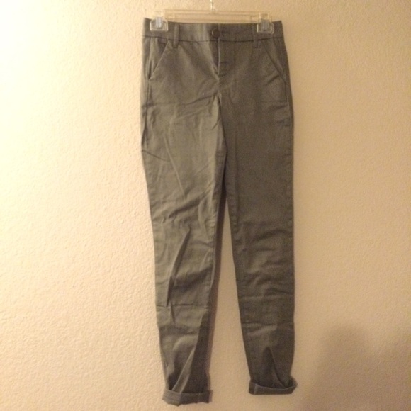 Forest Green Skinny Trousers