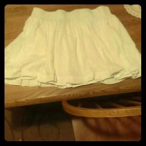 Aeropostale white cutout mini skirt