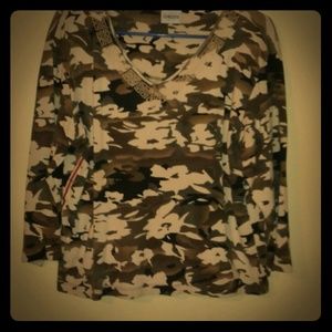 CHICO'S COTTON CASUAL CAMO
