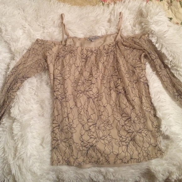 Charlotte Russe off the shoulder lace top