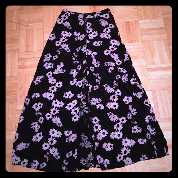 High waist daisy skirt
