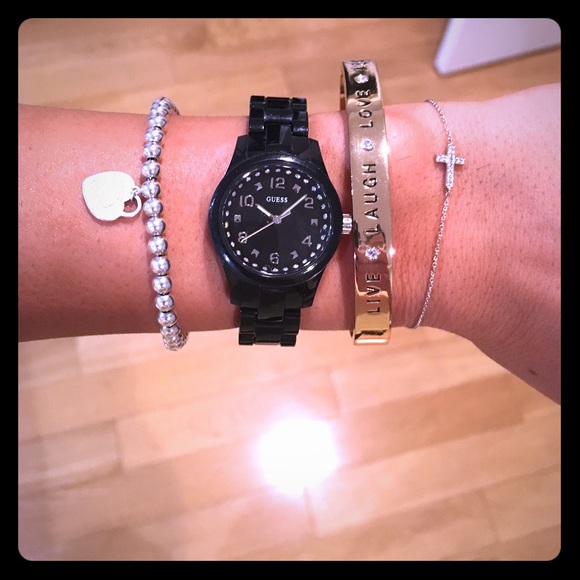 Black Guess watch