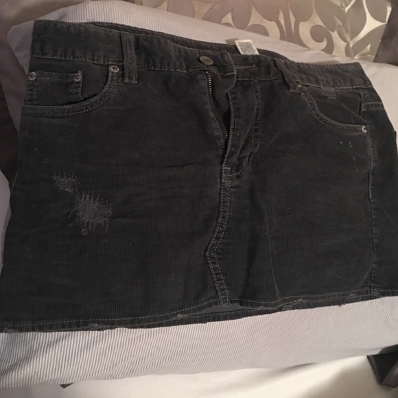 American Eagle women's blue corduroy skirt size 8 - Picture 4 of 4
