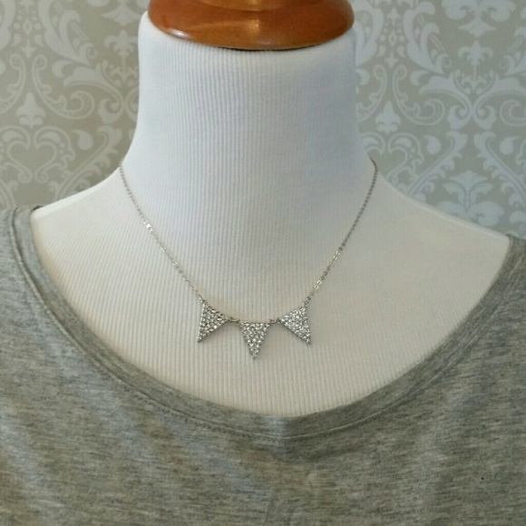 *Free with $15 purchase* Crystal Triangle Necklace