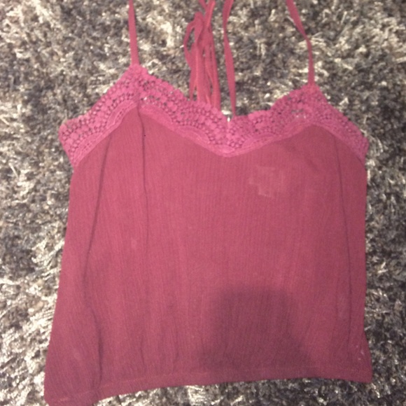 Maroon Crop top