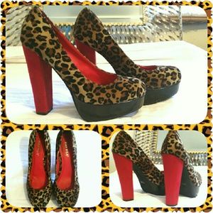 Leopard Print Platforms