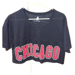 Chicago Bulls Crop Jersey Top