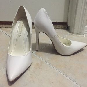 White pumps