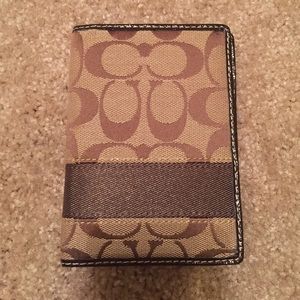 Coach passport holder