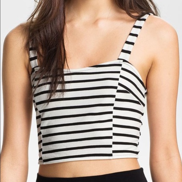 Soprano Striped Crop Top - Picture 1 of 2