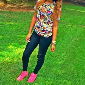 tiger print graphic tee🐯🐯🐯🐯