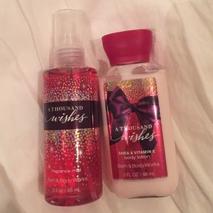 NEW bath and body works spray and lotion