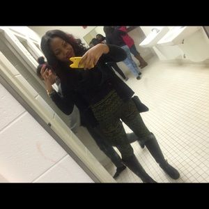 green aztec high waisted leggings💚