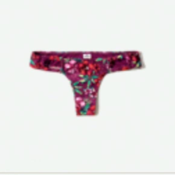 Hollister Co. Tropical Burgundy Bandeau Bikini - Picture 3 of 3