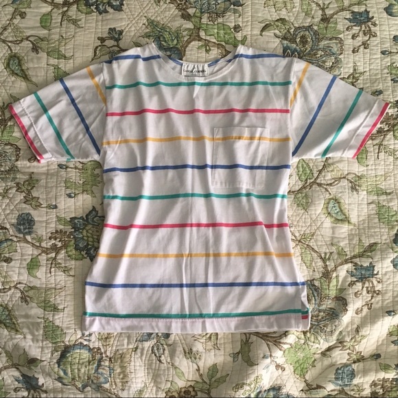 Vintage Tops - Vintage 90s striped oversized tshirt