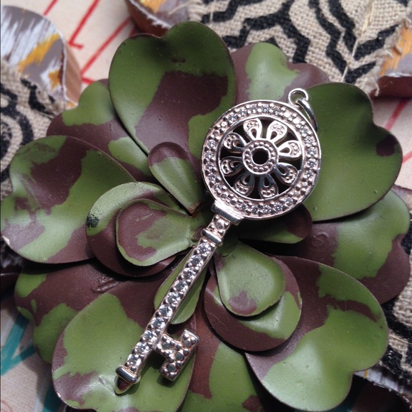 Sterling silver key charm