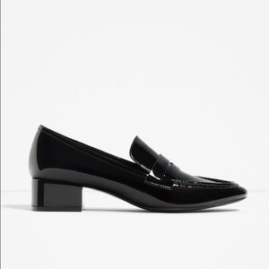 Zara loafers with a heel