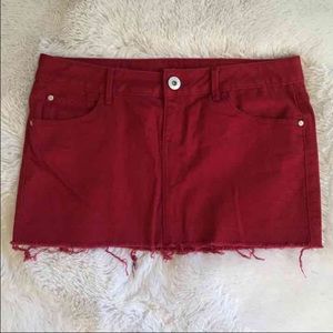 Red Guess skirt