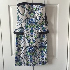 NWT Strapless mini dress