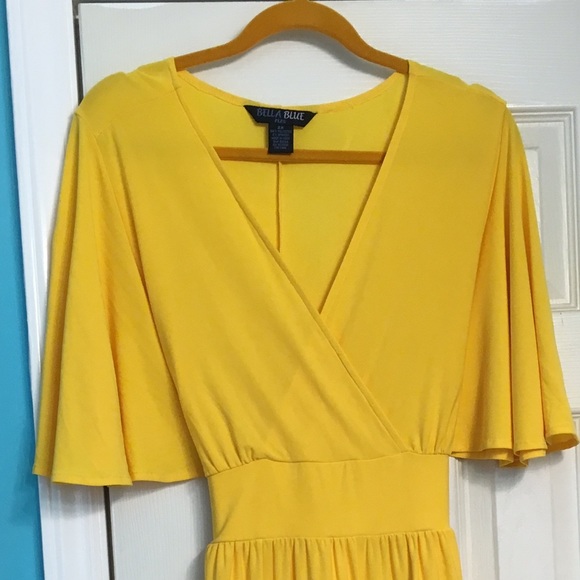 Beautiful Canary yellow tie dress