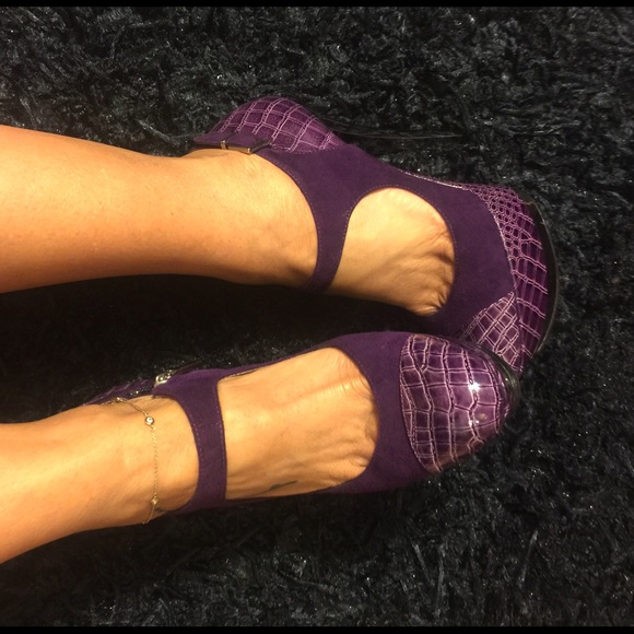 Casadei Purple Pumps.