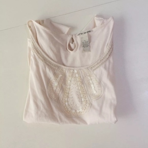 Lucky Brand Tops - Lucky brand peplum top shirt short sleeves s