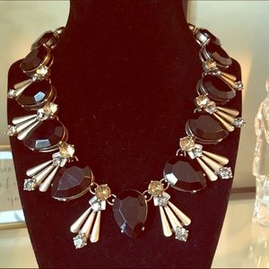 Black and gold statement necklace