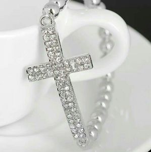 Rhinestone Cross Bracelet...NEW WITHOUT TAGS