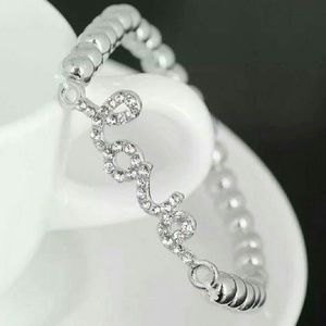 Rhinestone "love" Bracelet...NEW WITHOUT TAGS