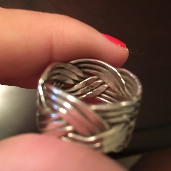 Sterling silver woven ring - Picture 3 of 3