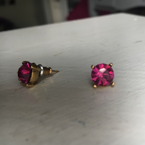 Pink gem studs! - Picture 1 of 3