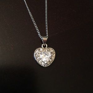 Heart CZ necklace