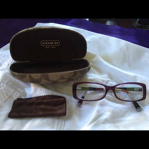 👓COACH Glasses👓Purple💜frames in EUC💜