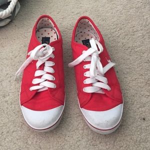 Polo Ralph Lauren Marin Red Canvas Sneakers