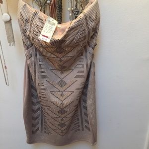 Arden B champagne colored studded dress