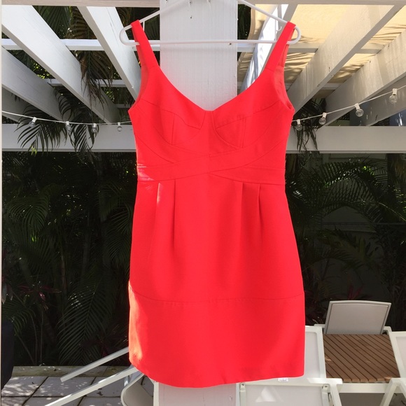 Nanette Lepore vibrant pink dress