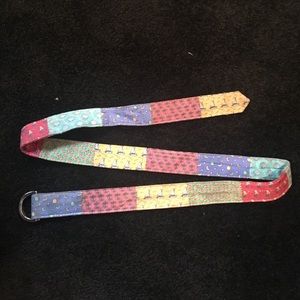 Vineyard vines patch work women's belt