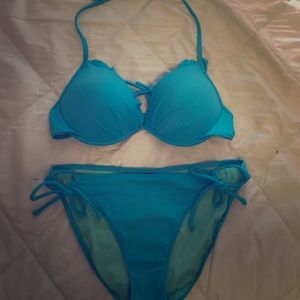 Victoria's Secret blue bikini! 2 tops!