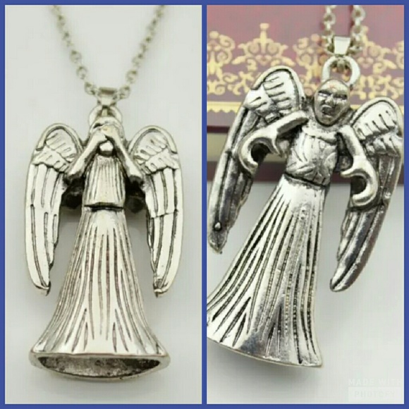 Dr. Who Weeping Angel Necklace