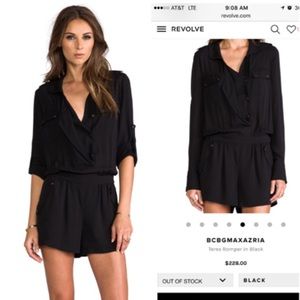 {BCBGMAXAZRIA} Teres Romper / worn once