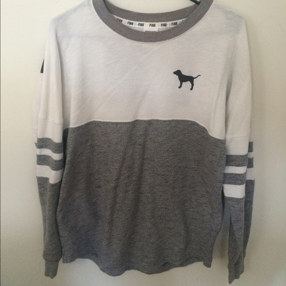 Victoria's Secret PINK oversized Varsity Crew