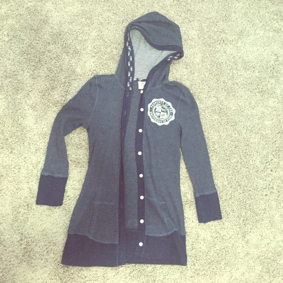 VS pink button up sweatshirt!