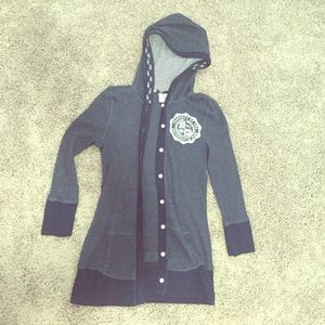 VS pink button up sweatshirt!