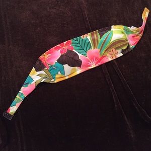 Strapless Tropical Swimsuit Top